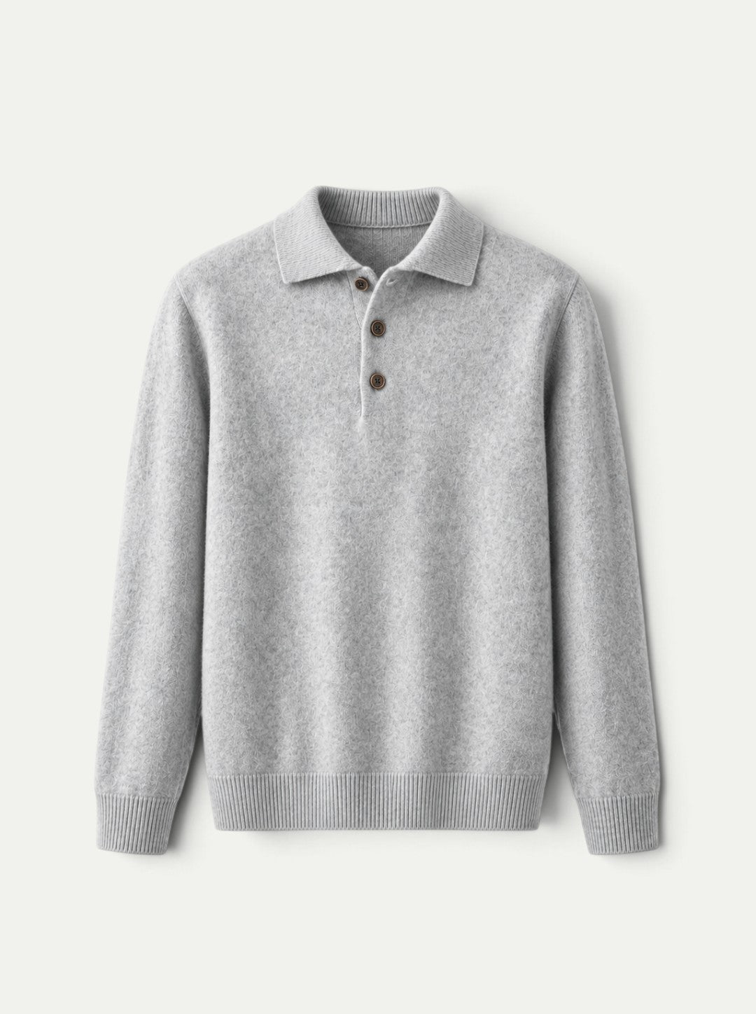 Sweter polo z kaszmiru