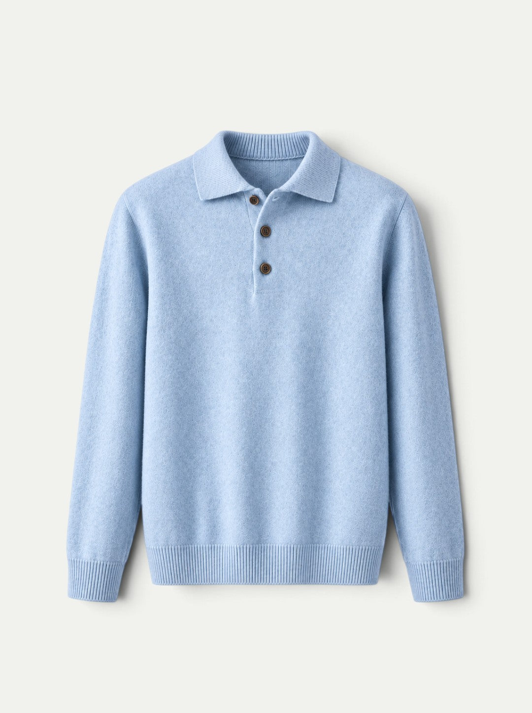 Sweter polo z kaszmiru