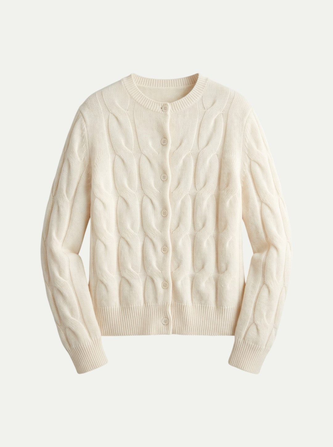 Sweter Pleciony z Kaszmiru