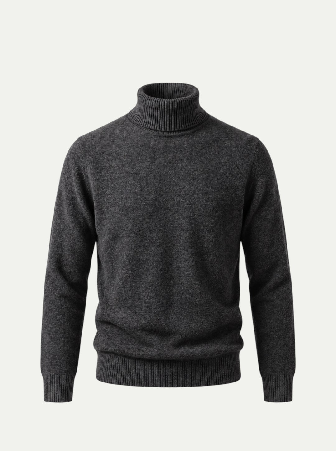 Sweter z Wysokim Kołnierzem z Czystej Wełny Kaszmirowej