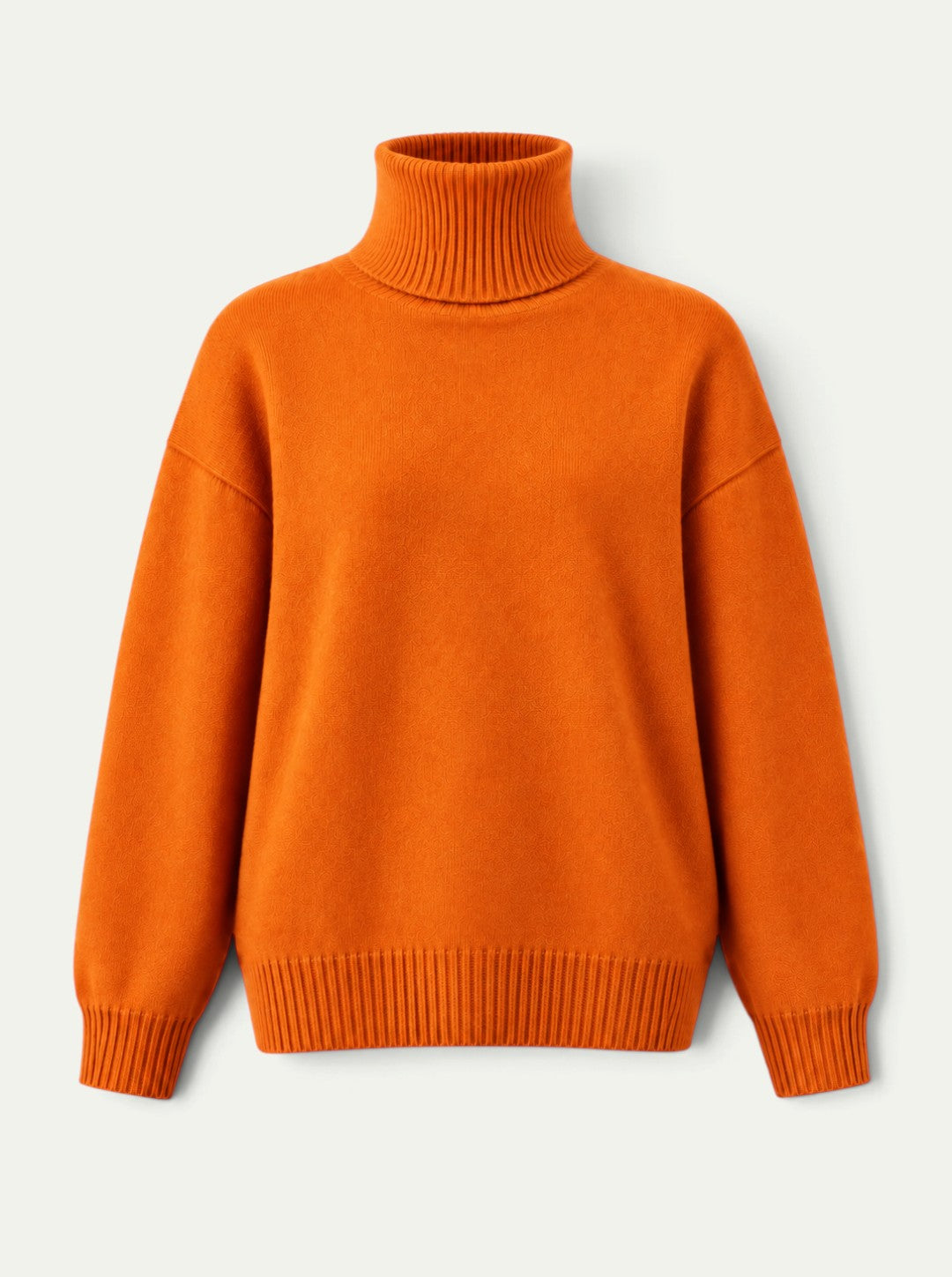 Sweter z Wysokim Kołnierzem z Kaszmiru o Luźnym Kroju