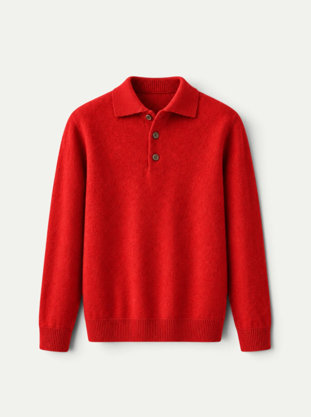 Sweter polo z kaszmiru