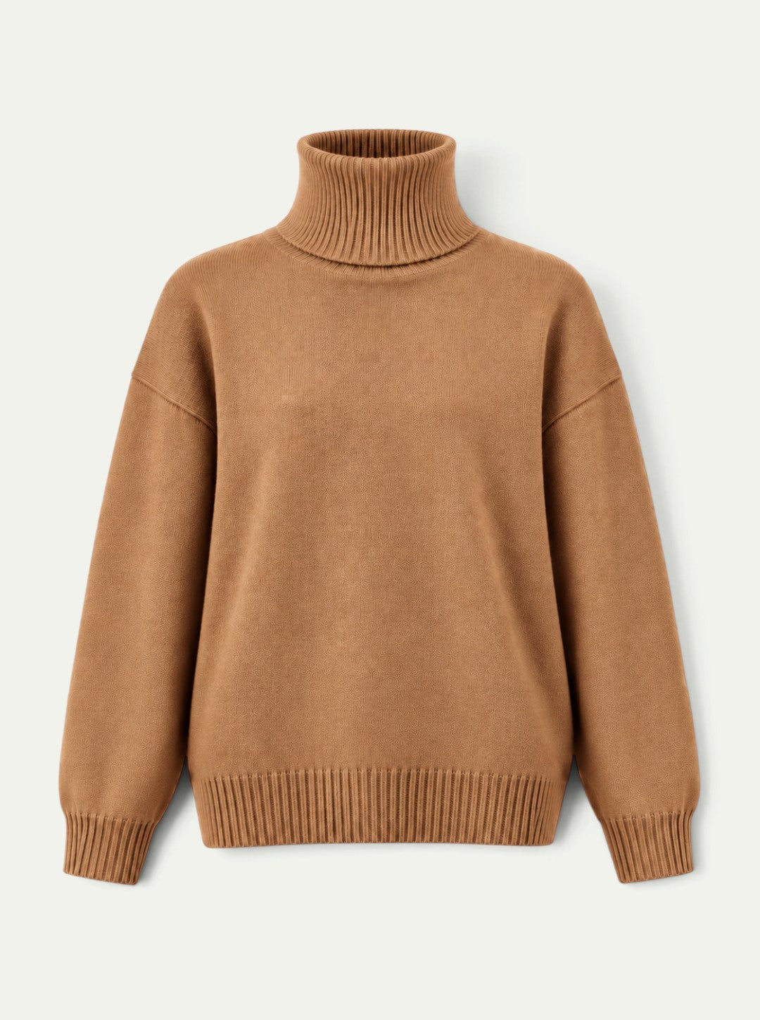 Sweter z Wysokim Kołnierzem z Kaszmiru o Luźnym Kroju