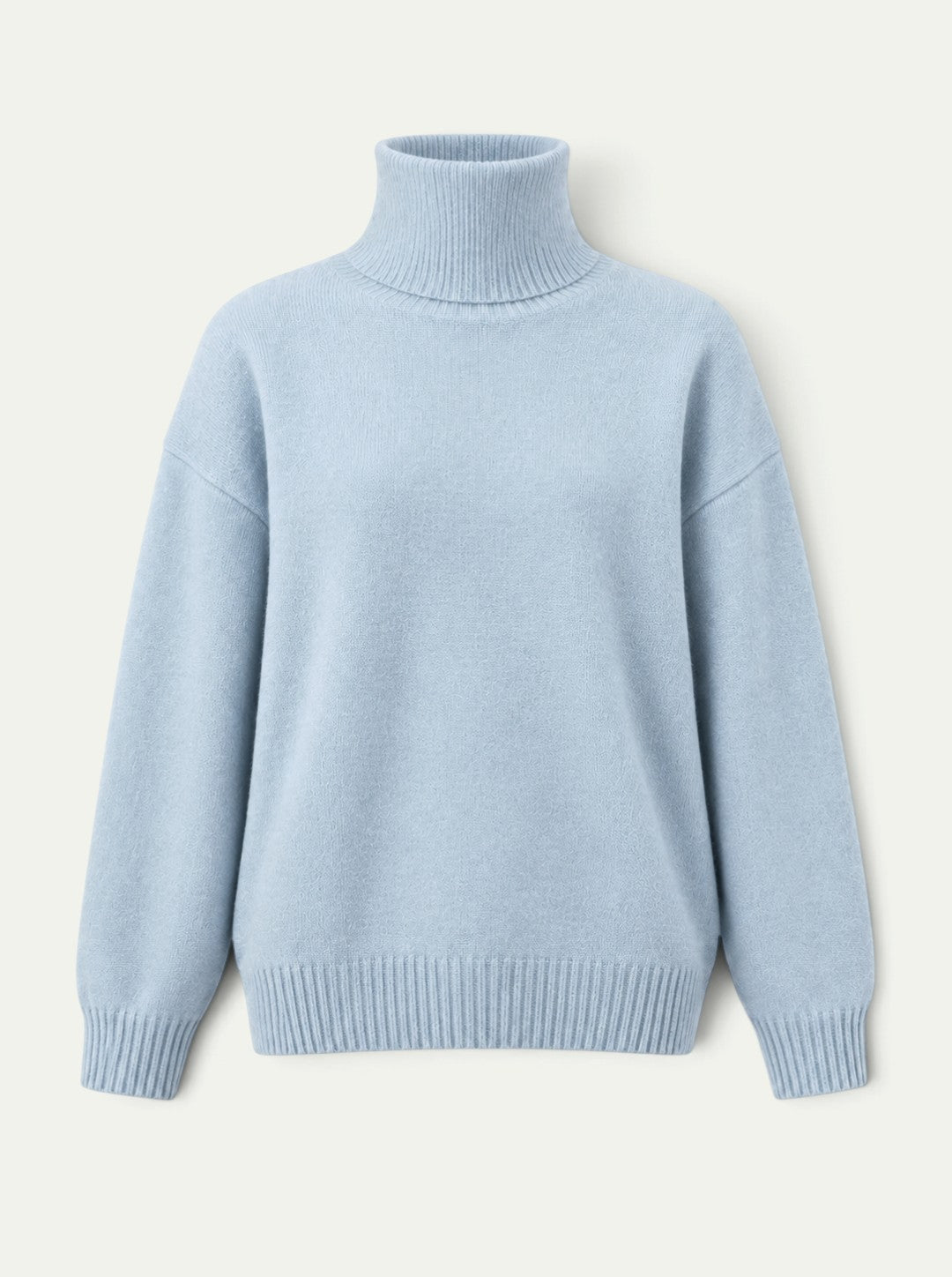 Sweter z Wysokim Kołnierzem z Kaszmiru o Luźnym Kroju