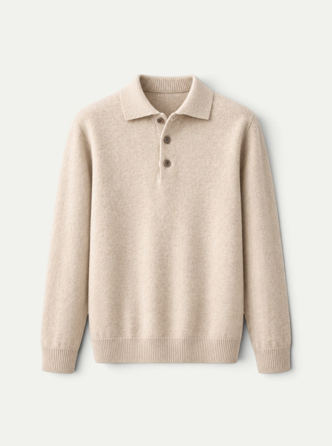 Sweter polo z kaszmiru