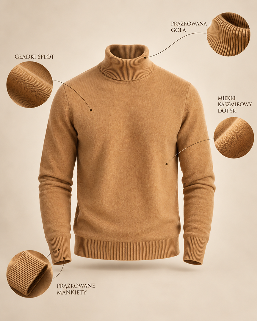 SWETER Z KASZMIRU CARRINGTON
