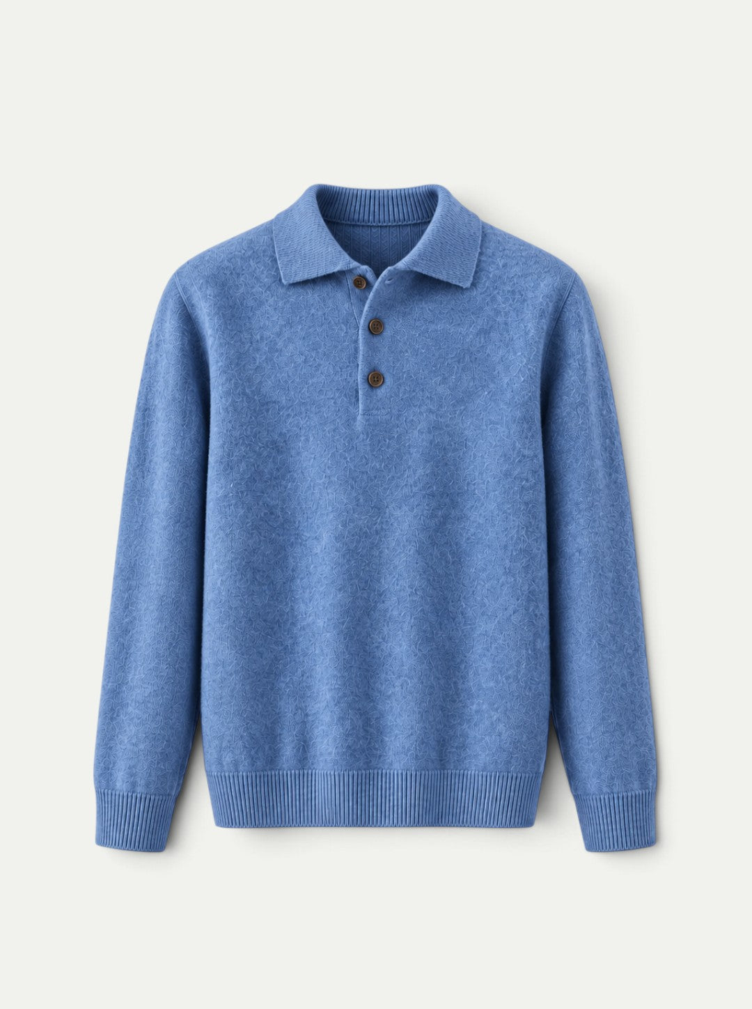 Sweter polo z kaszmiru